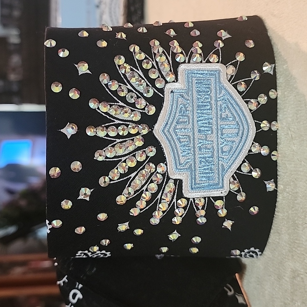 Blinged Out Harley Davidson Bandana